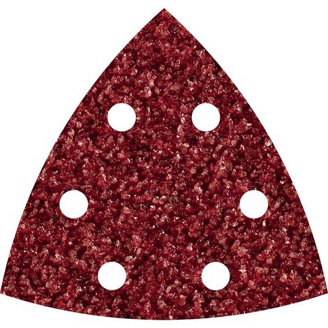 Pack 5 Feuilles Abrasives Adhesives Corindon, Grain 40 Delta 95mm 1850000 - Wolfcraft (1/2)