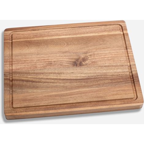 Beefer  Tabla  de  cortar  multifunción  XL  de  madera  de  acacia  aceitada  indestructible  y  acero  inoxidable  -  1260005 (1/5)