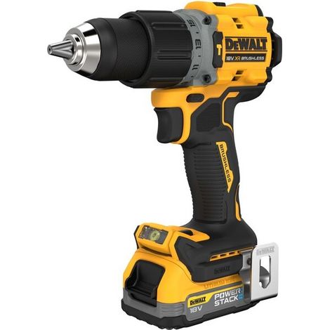 Dewalt – Perceuse à percussion 18V DCD805NT – Moteur Brushless 90Nm – 2 vitesses – Pour béton et acier – Coffret TSTAK inclus (1/5)