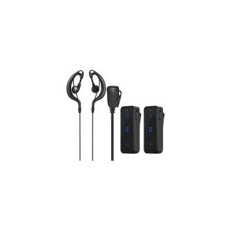 Dos Walkies Walkies Mini 400 470 MHz Radio Bidireccional 3W Con Casco Anti Bruit USB