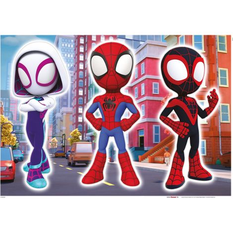 Komar Wandaufkleber - Marvel Spidey and His Amazing Friends Trio - 70 x 50 cm - Wandsticker (1/3)