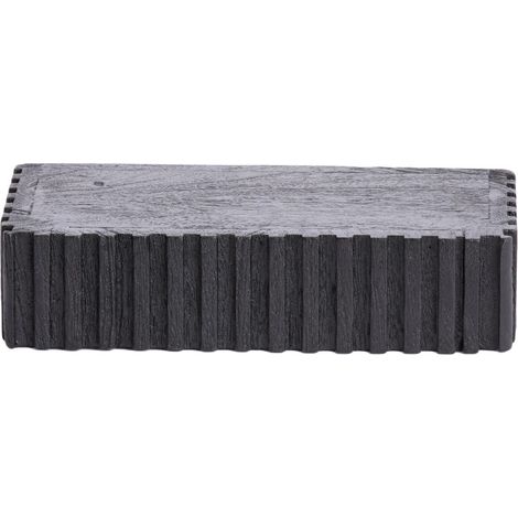 Mensola Light & Living GATURA in legno nero opaco – 30x15x7 cm (1/3)