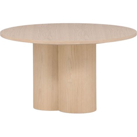 Olivia table basse ⌀80cm whitewash. (1/5)