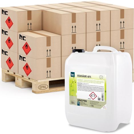 40x 10 L Essigsäure 60%