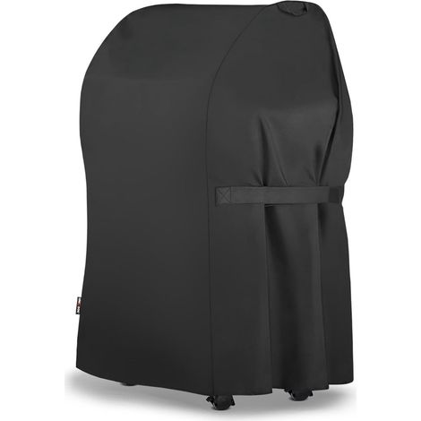 Protection solaire et anti-UV - Pour Weber et cuisines extérieures - Housse de barbecue robuste 210D - Housse imperméable et résistante pour barbecue - Housse noire coupe-vent - Imperméable (1/5)