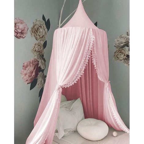 Kids Bed Canopy, Children's Room Decoration Dome, Cotton, Mosquito Net, Princess Children's Play Tents, Baby Room Decoration NPTERBL (1/5)