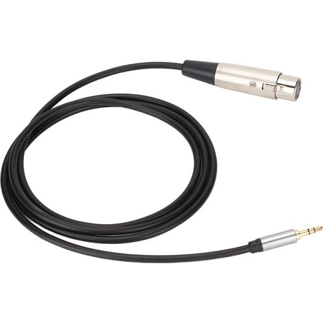 Câble Adaptateur XLR Femelle vers Jack 3.5mm Mâle Blindé pour Microphone, Table de Mixage, Piano - Connexion Audio Haute Fidélité (1/5)