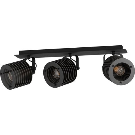 Rail spot Segovia, rampe de 3 spots orientables au style industriel (1/5)