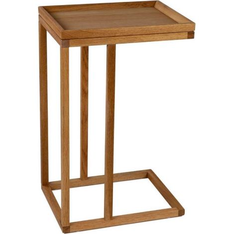 Table d'Appoint / Bout de Canapé en Chêne (1/3)
