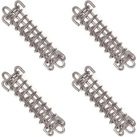 Fixations d'ombrage de Voile Tente Corde Résistante Ressort Trampoline 4 Pièces Acier Inoxydable Accessoires Ressorts pour Le Camping en Plein Air Randonnée Voyage Pique Nique Tente de Pl (1/5)