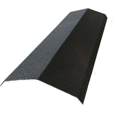 Colmo da 920 mm per pannello Easy Tile in acciaio zincato aspetto granulato minerale Grigio antracite opaco, L: 920 mm