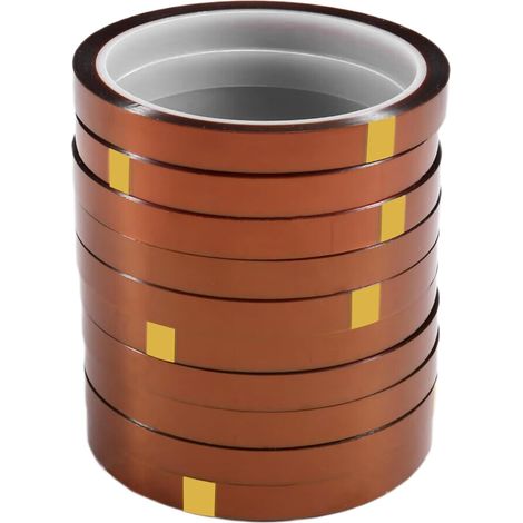Ruban adhésif métallique haute température sans trace 10 mm x 33 m, (1/5)