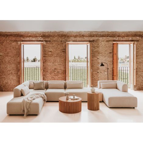 Divano modulare Fogler Chaise Longue destro a 5 pezzi con doppia chaise longue SKLUM            