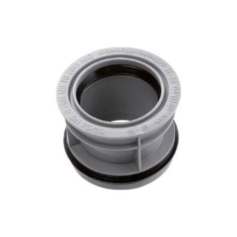 Réducteur interne concentrique pour eaux usées DN75x50 pour tuyaux HT et KG n° 7550IR