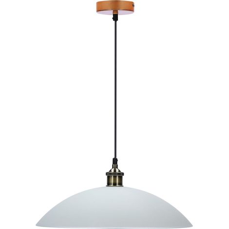 Suspension Dexter verre blanc cuivre 1xE27 60W Candellux (1/2)