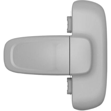 Cerradura de seguridad infantil para frigorífico de una sola puerta, fácil de instalar, utiliza adhesivo 3M, no requiere herramientas ni taladros (gris, 1 unidad). (1/5)