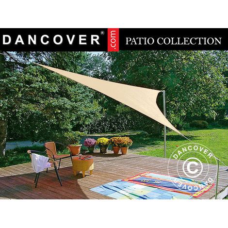 Sun sail 5x5x7 m, Triangular, Sand - Dancover (1/2)