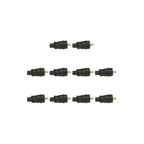 Legrand - Fiche 2P+T 16A - caout - IP44 / IK08 - sortie droite - Ru00e9f. : 050445x10 (1/5)