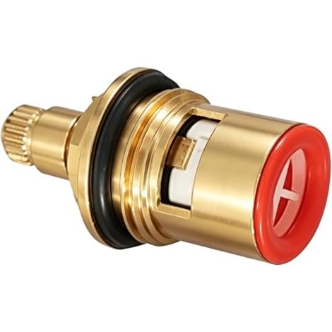 Cartouche de remplacement pour robinet en laiton à disque céramique, 20 engrenages, pour salle de bain ou cuisine (filetage simple, type A) (1/5)