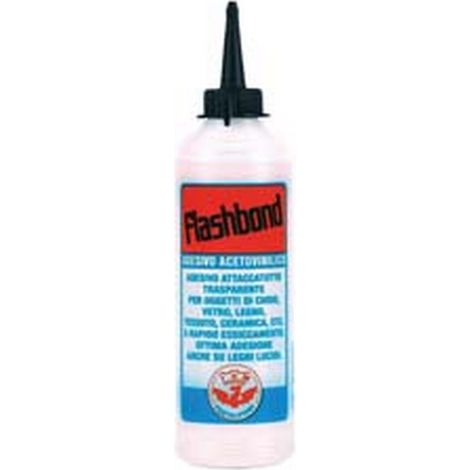 5PZ COLLA ACETOVINILICA SUPER TRAPARENTE FLASHBOND - ml.250