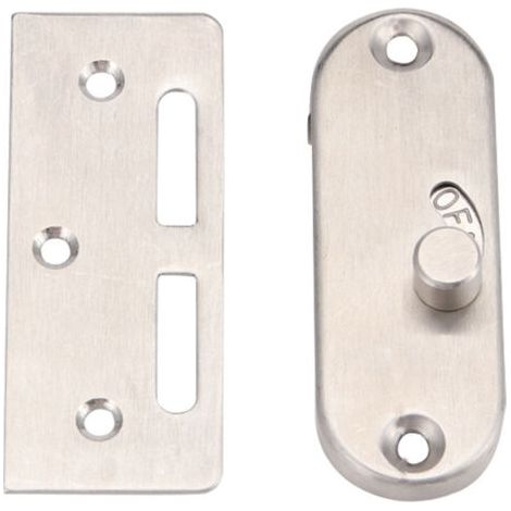 CSPARCV sliding door lock right with locking eyelet for sliding doors and barn doors (1 silver pack)--DTEKGAZ