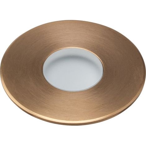 Encastré de sol extérieur ZEPH 1 SLIM 24V rond bronze non percée bleu 2W - EUROPOLE - 56004NBR