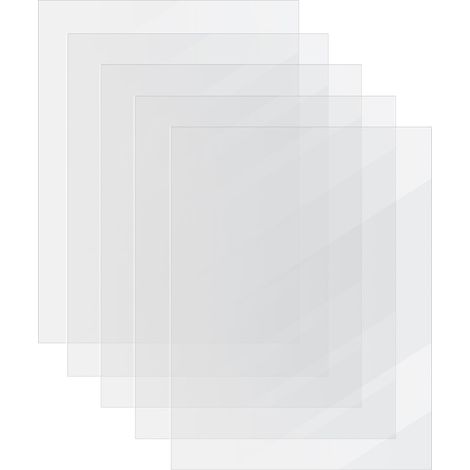 5 Pcs Plaque Acrylique Transparente, A4 Feuilles Acrylique Épaisseur 1,5mm, Panneaux en Plastique Transparente pour affichage, cadres photo, peinture, exposition de projets, 21x29.7cm(A4) (1/5)