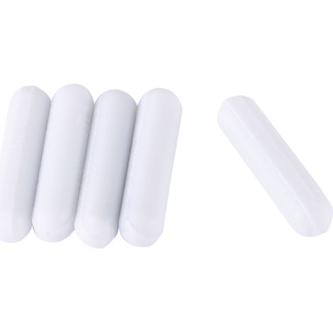 5pcs Type C White Color PTFE Stir Bar Laboratory Stirrer Flea Lab Spinner for Magnetic Mixer