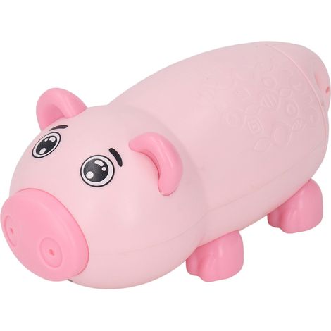 Jouets d'eau interactifs et amusants pour enfants, jouets à tirer en forme d'animaux mignons, jouets d'été pour garçons et filles, cochon rose (1/5)