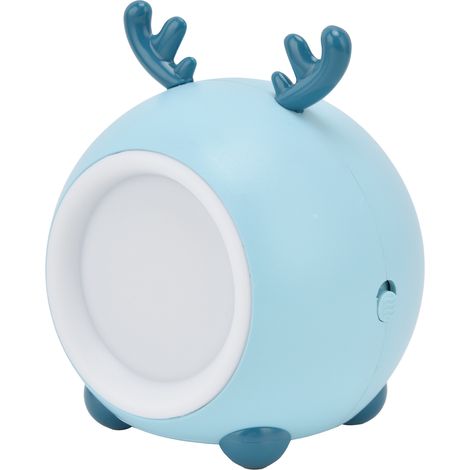 Veilleuse portable en forme d'animal mignon, luminosité réglable, protection des yeux, trois niveaux de température de couleur, veilleuse bleue pour la chambre (1/5)