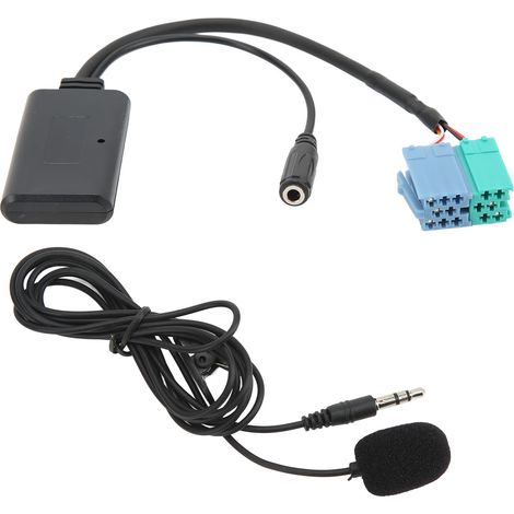 Adaptateur audio sans fil pour voiture avec entrée AUX, Bluetooth 5.0 et microphone, compatible avec Becker. (1/5)
