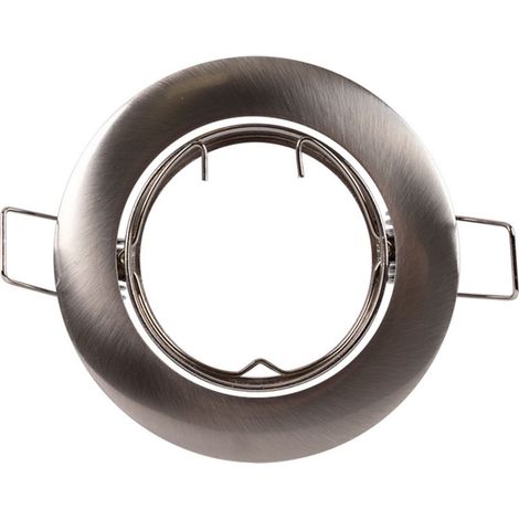 Aro Downlight Circular Basculante Para Bombilla GU10 / MR16 - - Niquel (1/5)