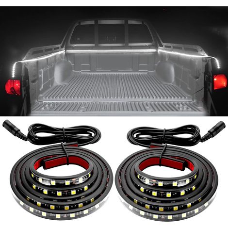 36W LED Strip Light for Truck Platform, 180 LEDs 12V IP68 Waterproof LED Work Lights for RV Awning Light, Truck Loading Area, Side Door Light (2 Pieces) (1/5)