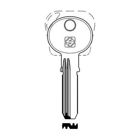 CHIAVE PUNZONATA LEROY MERLIN STD1R SILCA - OTTONE NICHELATO - 5 pezzi