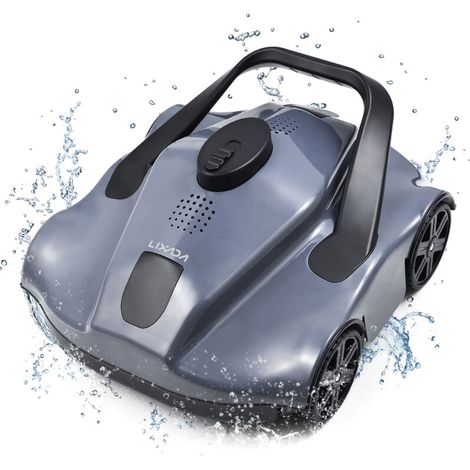 Robot nettoyeur de piscine automatique sans fil–Autonomie 130 min–Surface de nettoyage 100㎡–Étanchéité IPX8–Pour piscines hors sol (1/5)