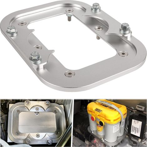 Bandeja de aluminio para batería: soporte para batería de maletero perfectamente compatible con el maletero de carreras Optima Batteries. Bandeja azul, amarilla, roja, alta 34M D34M D34 D34/78 34 34/7 (1/5)