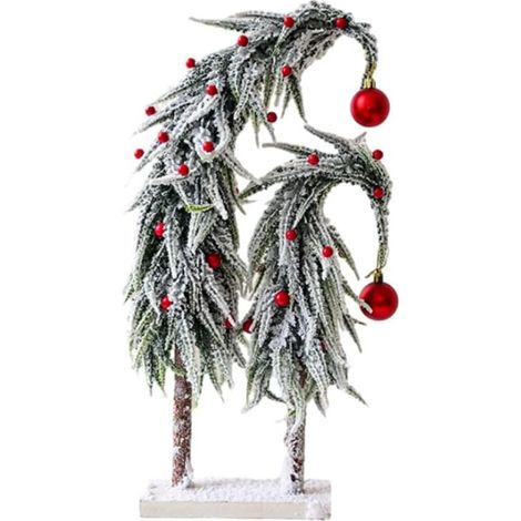 Einfacher, kreativer Weihnachtsbaum, Tischdeko, kleine Christbaumkugeln aus Kunstharz, künstlicher Weihnachtsbaum für Zuhause (1/4)