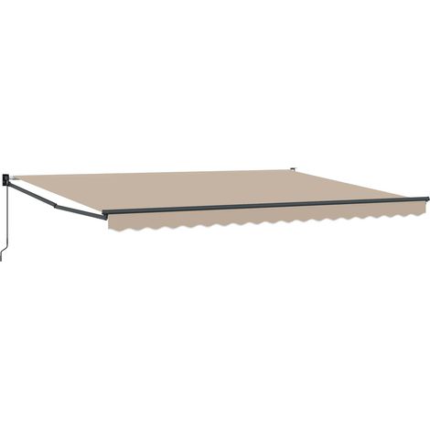 Maison Exclusive - Tenda da Sole Beige 450 x 300 x 165 cm Poliestere e Metallo
