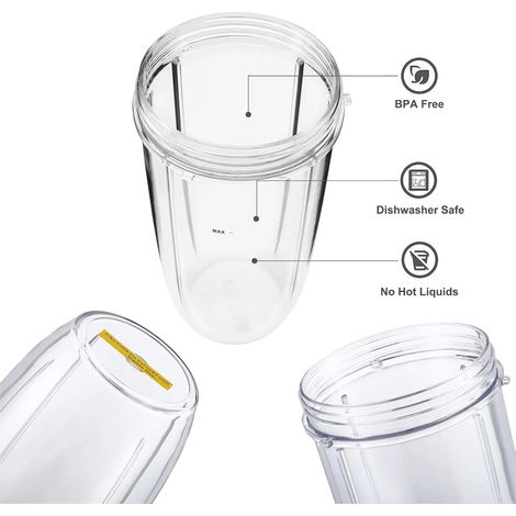 532-ml-Mixbecher – 1 Stück – Polypropylen – Kompatibel mit Nutribullet 600 W und 900 W – Für Smoothies (1/5)