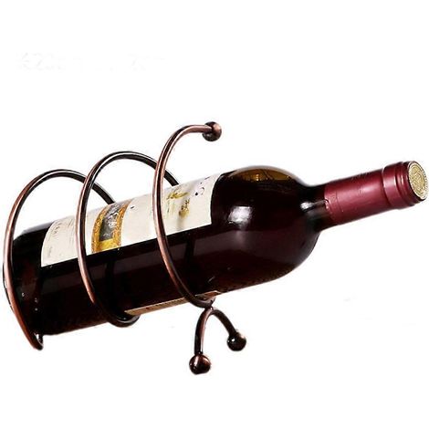Porte-bouteilles en fer de style européen, meuble à vin, armoire à vin, porte-bouteilles pour la maison ou le bureau ( ) (1/5)