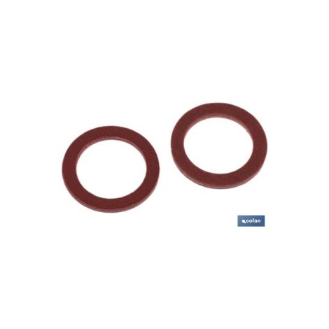 COFAN arandela de fibra roja m-16 x 22 x 1,5 caja 100 unid.