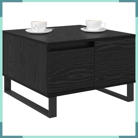 Table basse - 881665 - Chêne noir - Bois d'ingénierie - Avec tiroir (1/5)
