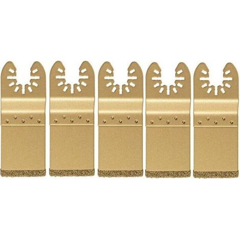 BUNTHAUS 5 PièCes Lame de Scie DiamantéE Oscillante Universelle /Ensemble pour la LibéRation Ajustement Lame Multi-Outils Coupe Dics