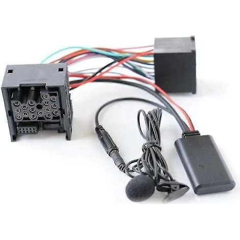 Adaptateur AUX Bluetooth stéréo 10 broches compatible avec BMW E46 XC pour prise audio de voiture (1/5)