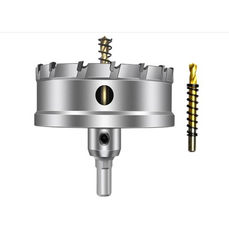 Scie cloche au carbure, fraise cloche TCT inoxydable, élargisseur de trou — 95 mm convient pour l'acier inoxydable et la tôle fine. (1/5)