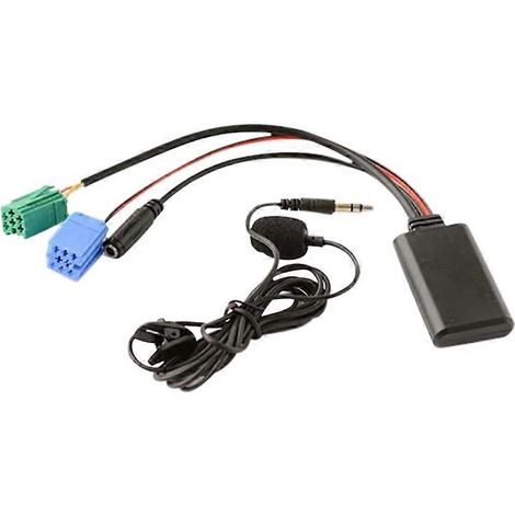 Bluetooth 5.0 Autoradio-Receiver mit kabelgebundenem AUX-Mikrofon, Freisprecheinrichtung und Freisprechadapter für Renault CD-Player (1/5)