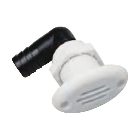 Évent de réservoir ovale en PVC à 90° (1/2)