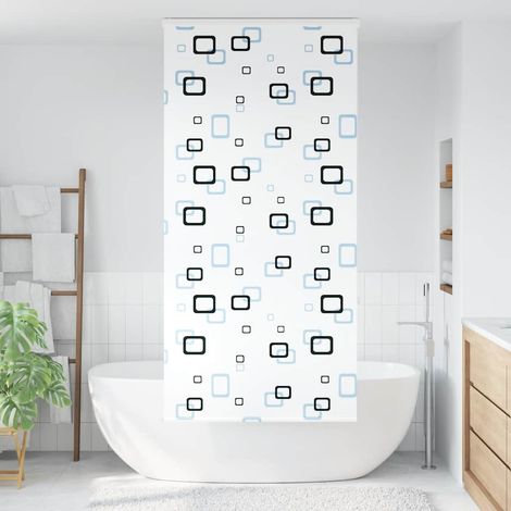 Store enrouleur de douche avec cassette largeur du tissu 86 cm (1/5)