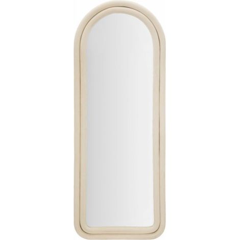 Specchio da parete o da terra ad arco in velluto 60x160cm Cloe (1/6)