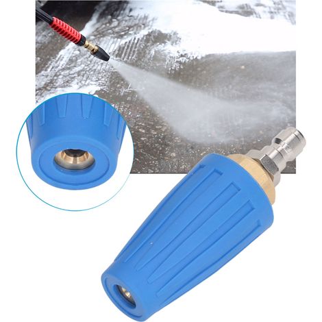 1/4" (4000 PSI) Schnellanschluss-Hochdruck-Rotationsreinigungsdüse zur Reinigung und Entrostung von Keramikventileinsätzen mit einer 0,76 mm (0,030") Öffnung. (1/5)